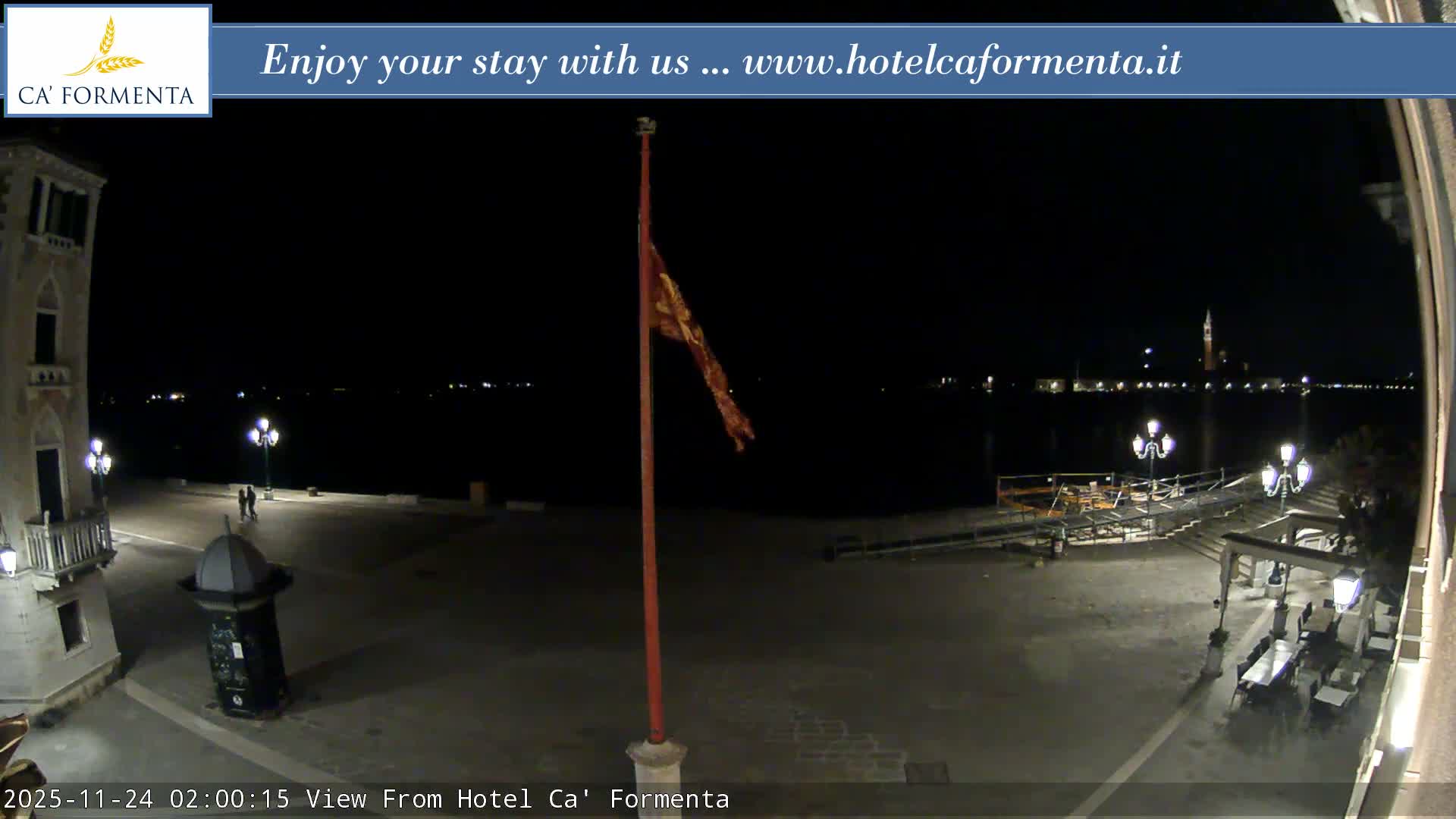 San Marco Basin from Via Garibaldi Live Cam - Venice, Veneto, Italy