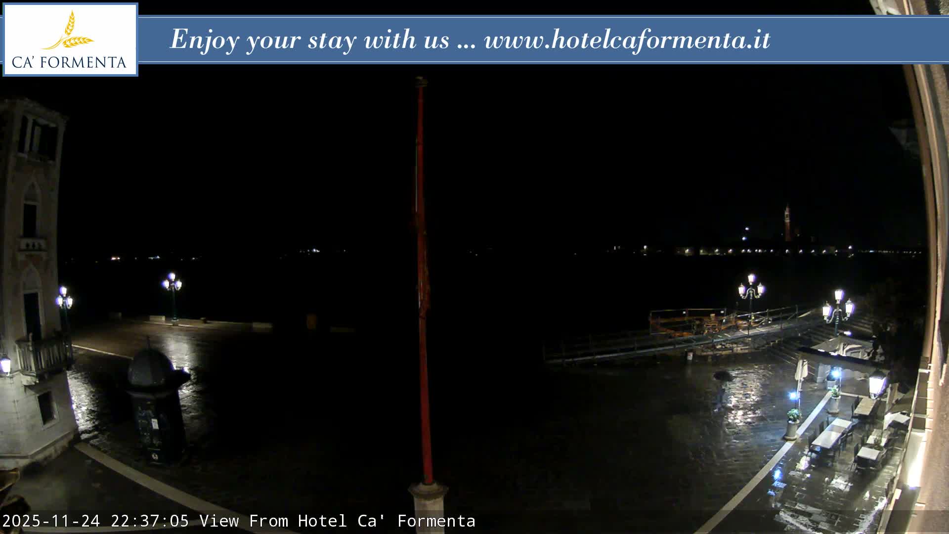 San Marco Basin from Via Garibaldi Live Cam - Venice, Veneto, Italy