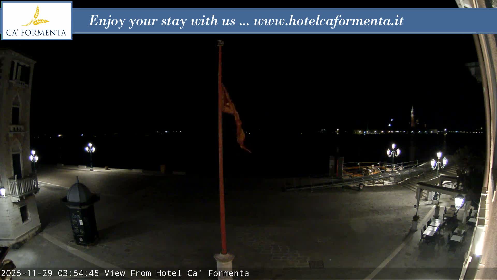 San Marco Basin from Via Garibaldi Live Cam - Venice, Veneto, Italy