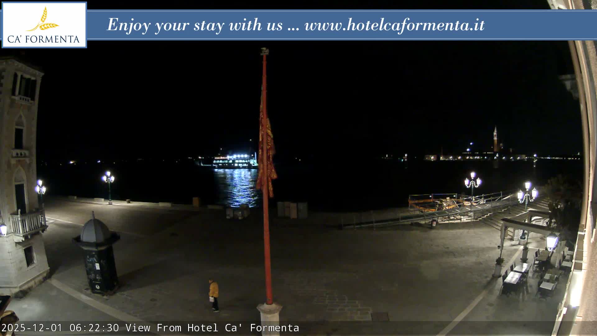 San Marco Basin from Via Garibaldi Live Cam - Venice, Veneto, Italy