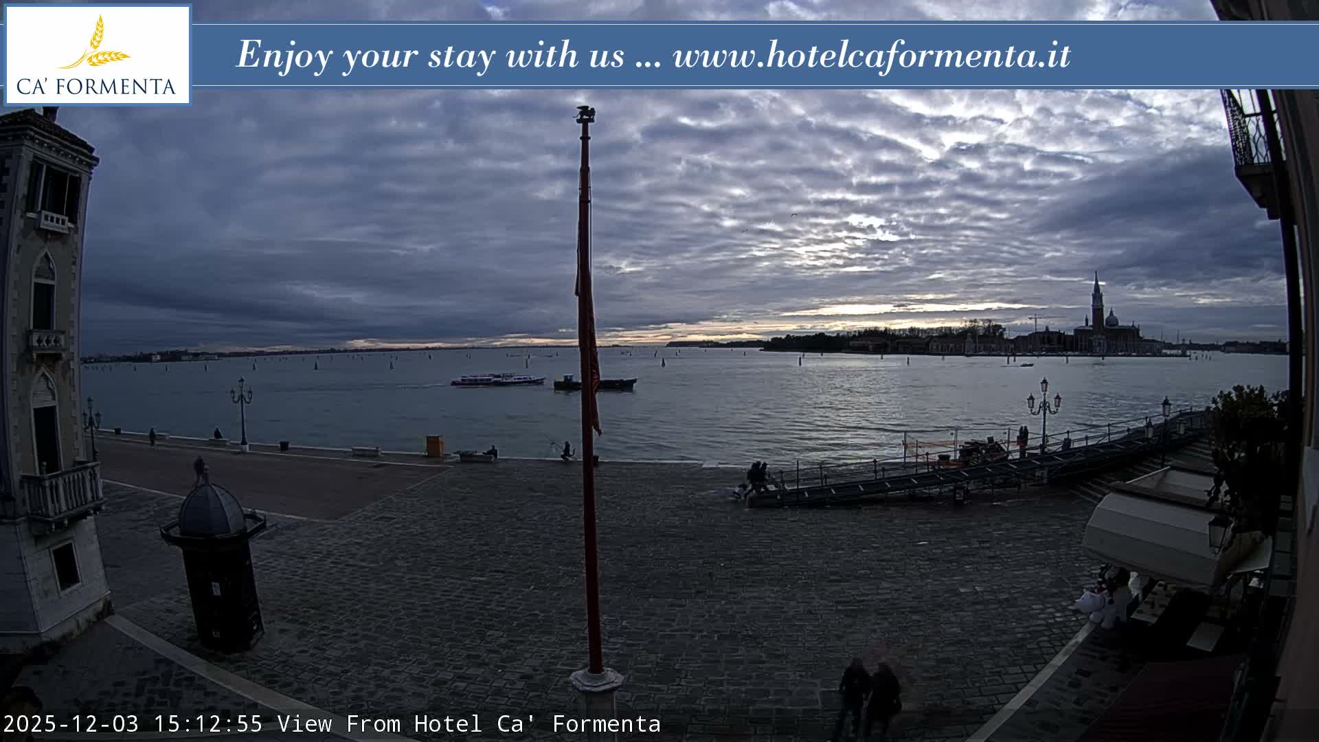 San Marco Basin from Via Garibaldi Live Cam - Venice, Veneto, Italy