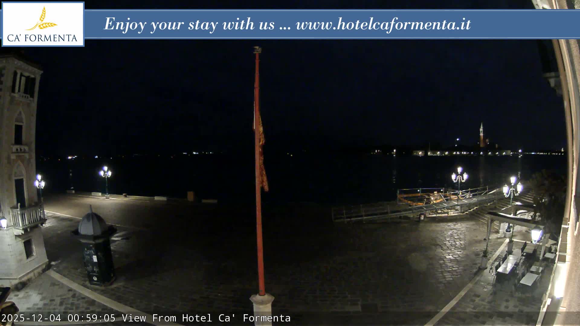 San Marco Basin from Via Garibaldi Live Cam - Venice, Veneto, Italy
