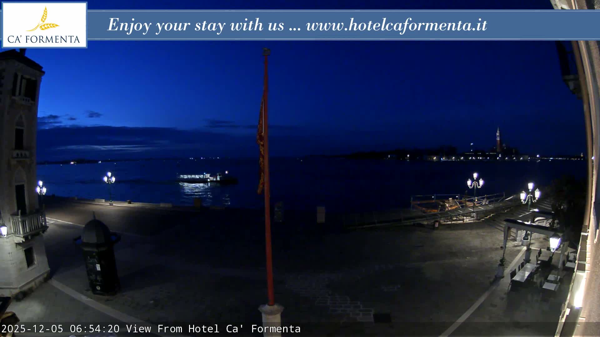 San Marco Basin from Via Garibaldi Live Cam - Venice, Veneto, Italy