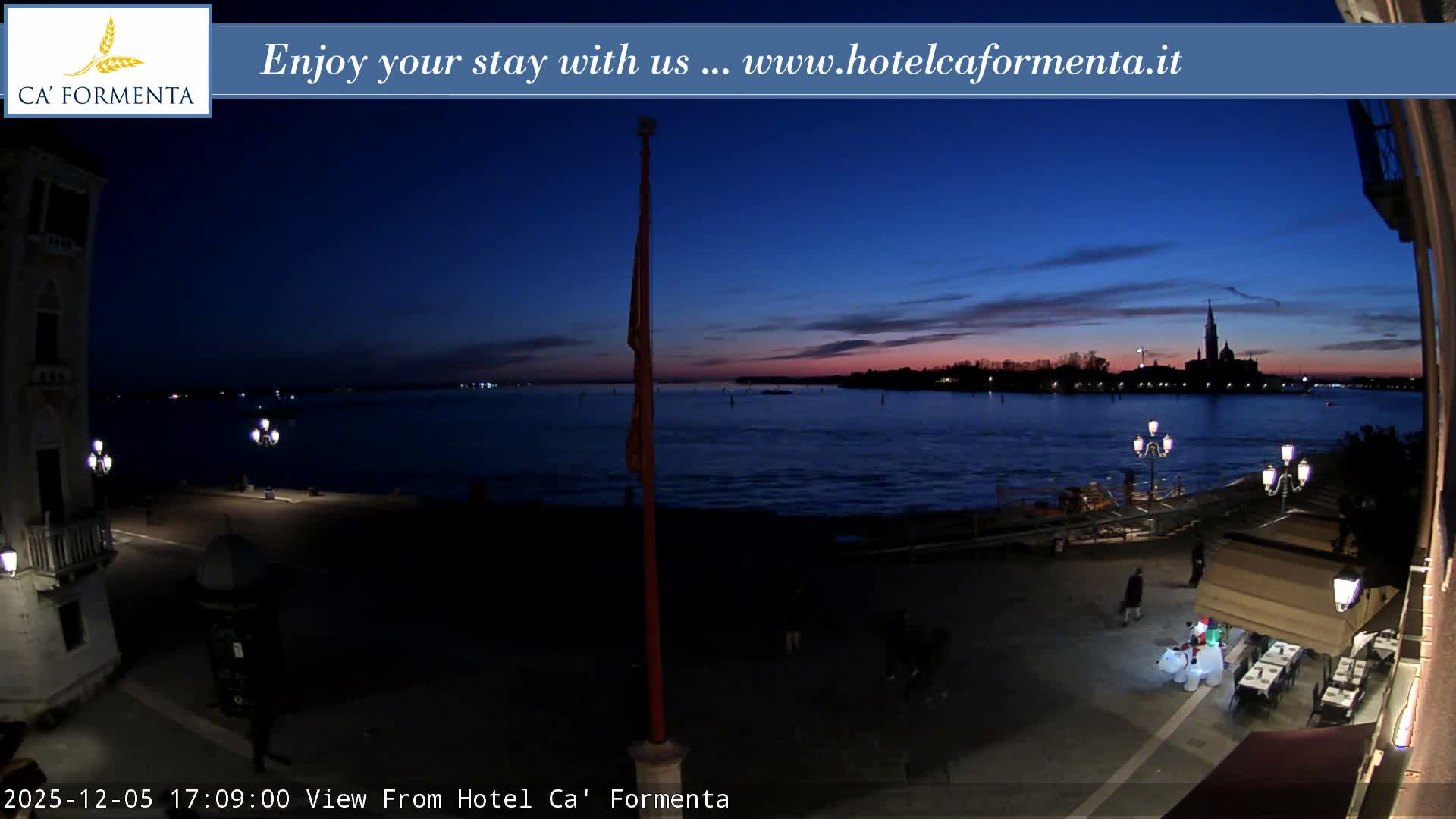 San Marco Basin from Via Garibaldi Live Cam - Venice, Veneto, Italy