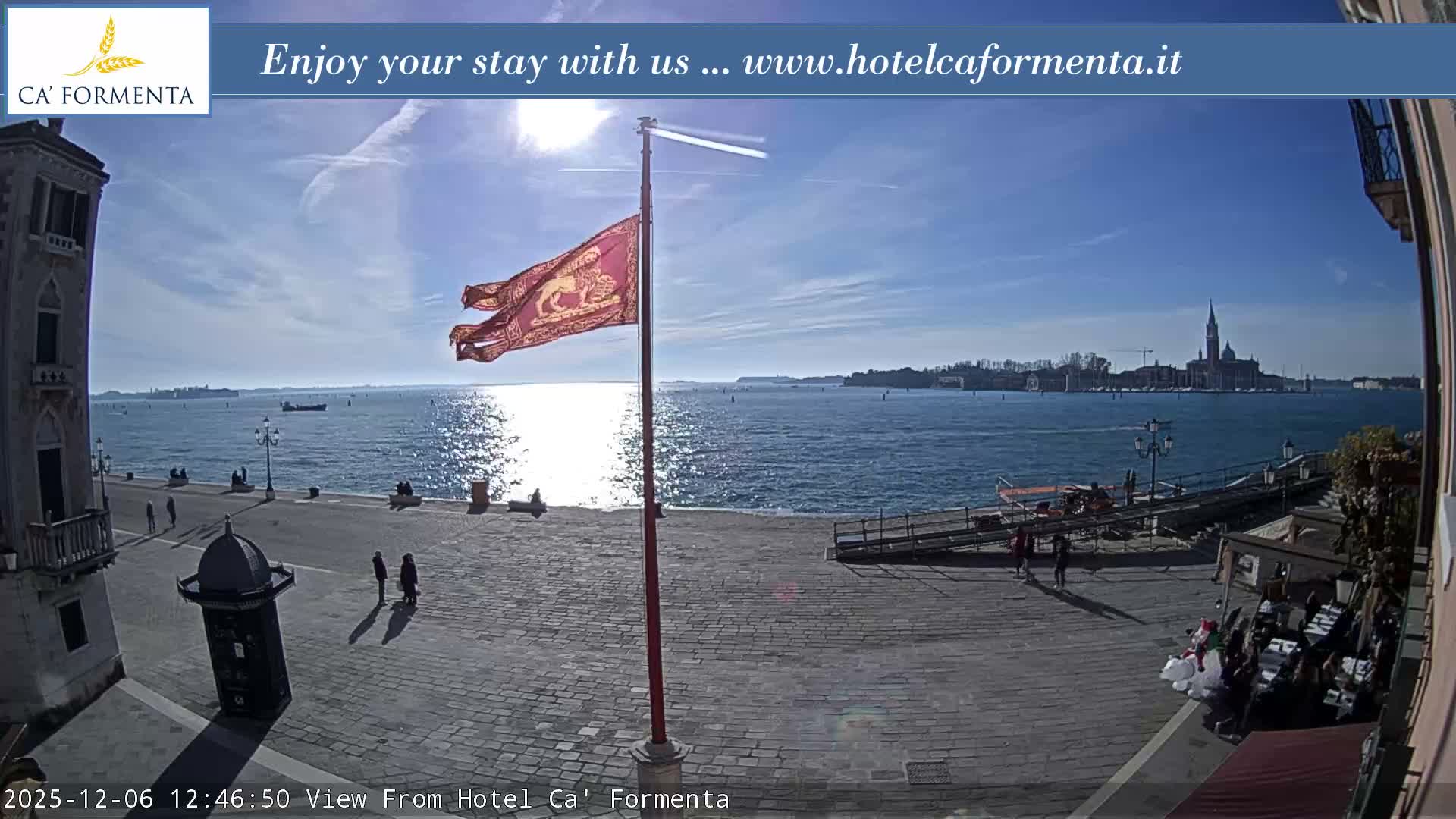 San Marco Basin from Via Garibaldi Live Cam - Venice, Veneto, Italy