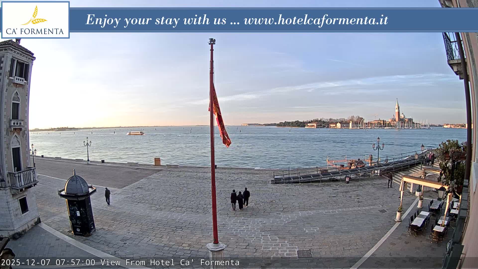 San Marco Basin from Via Garibaldi Live Cam - Venice, Veneto, Italy