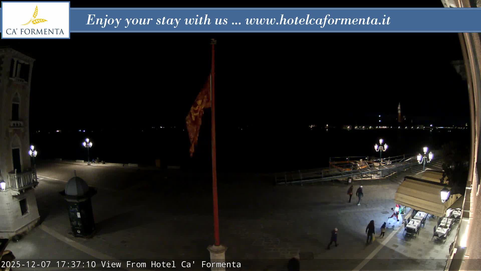 San Marco Basin from Via Garibaldi Live Cam - Venice, Veneto, Italy