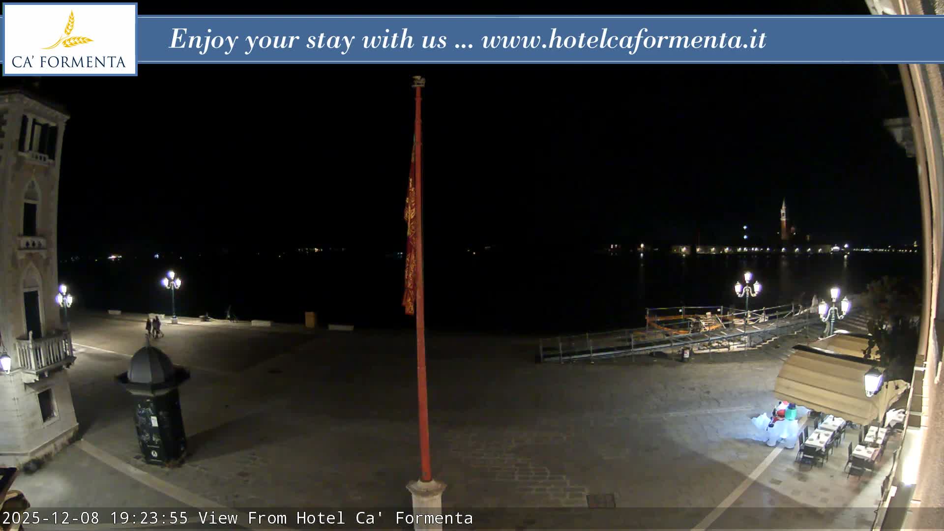San Marco Basin from Via Garibaldi Live Cam - Venice, Veneto, Italy