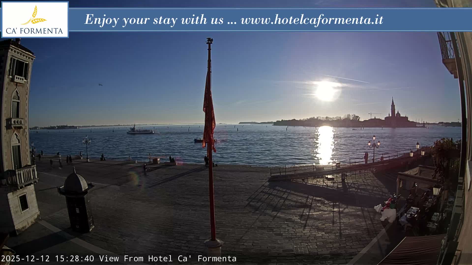 San Marco Basin from Via Garibaldi Live Cam - Venice, Veneto, Italy