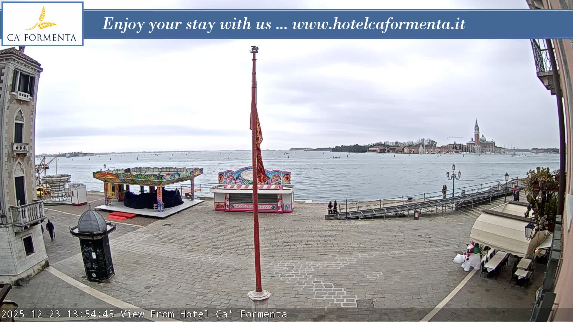 San Marco Basin from Via Garibaldi Live Cam - Venice, Veneto, Italy