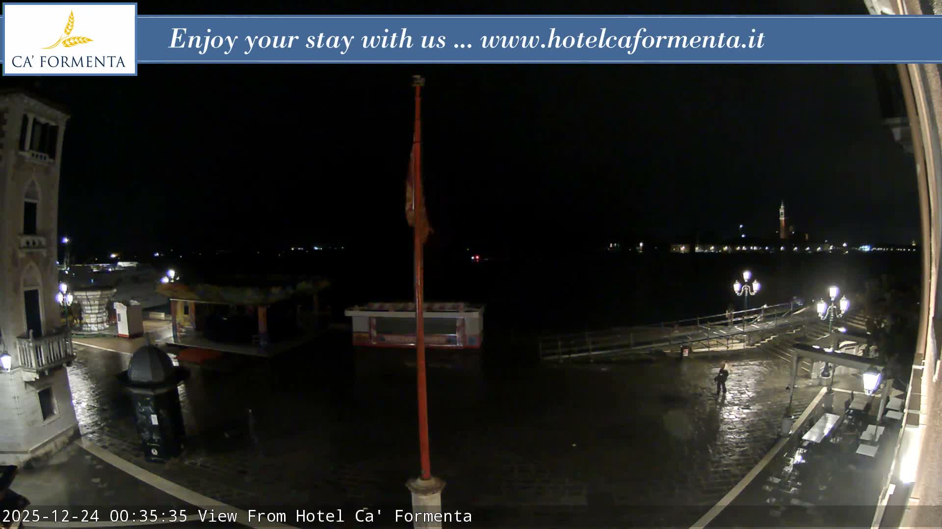 San Marco Basin from Via Garibaldi Live Cam - Venice, Veneto, Italy