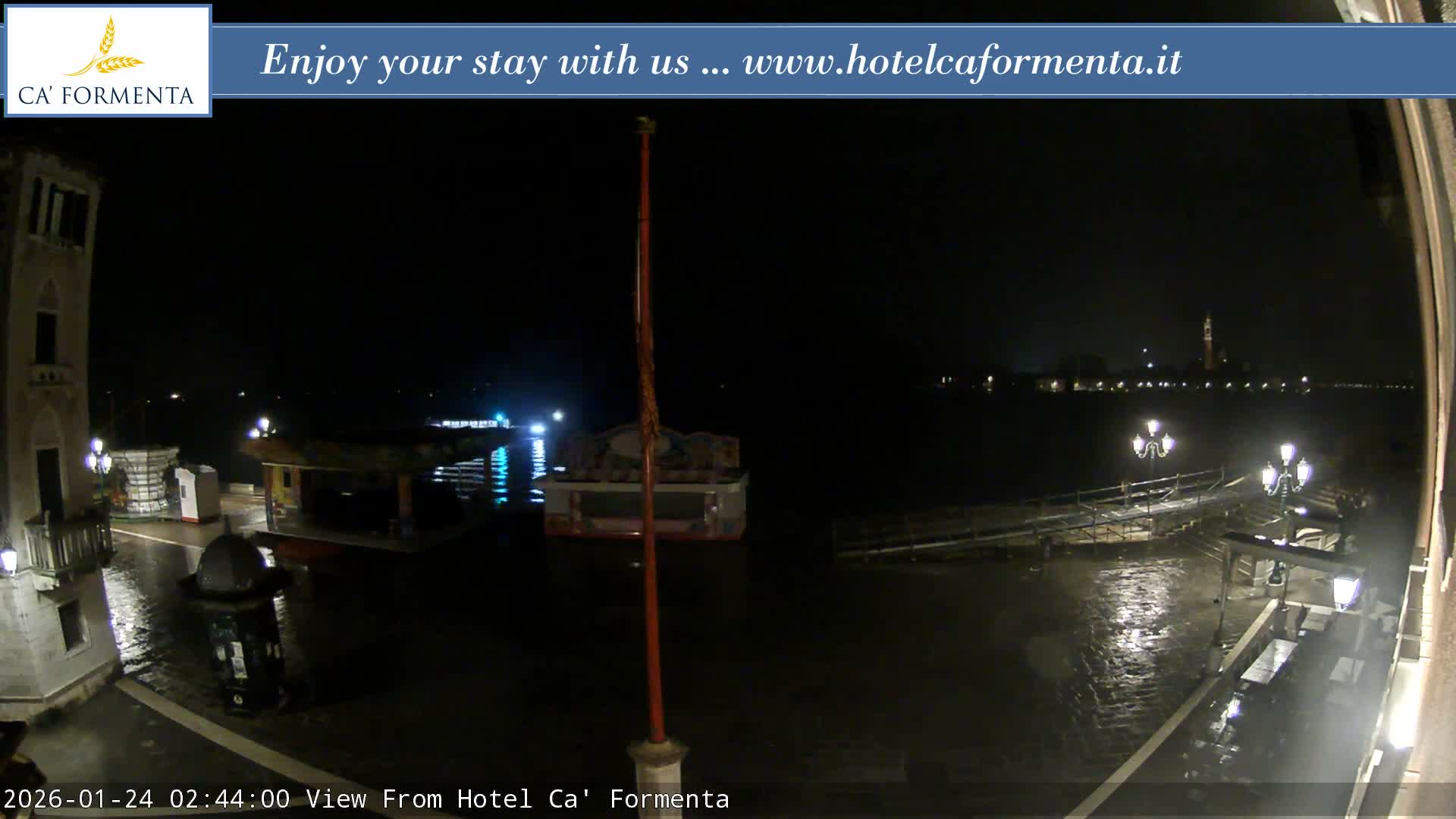 San Marco Basin from Via Garibaldi Live Cam - Venice, Veneto, Italy
