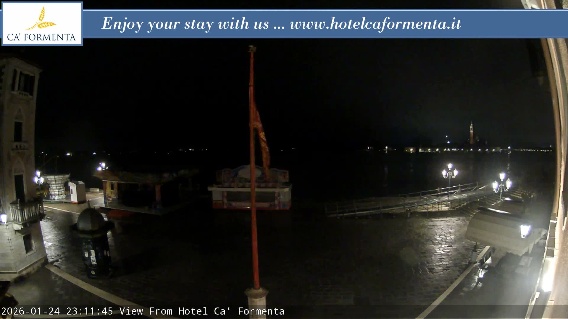 San Marco Basin from Via Garibaldi Live Cam - Venice, Veneto, Italy
