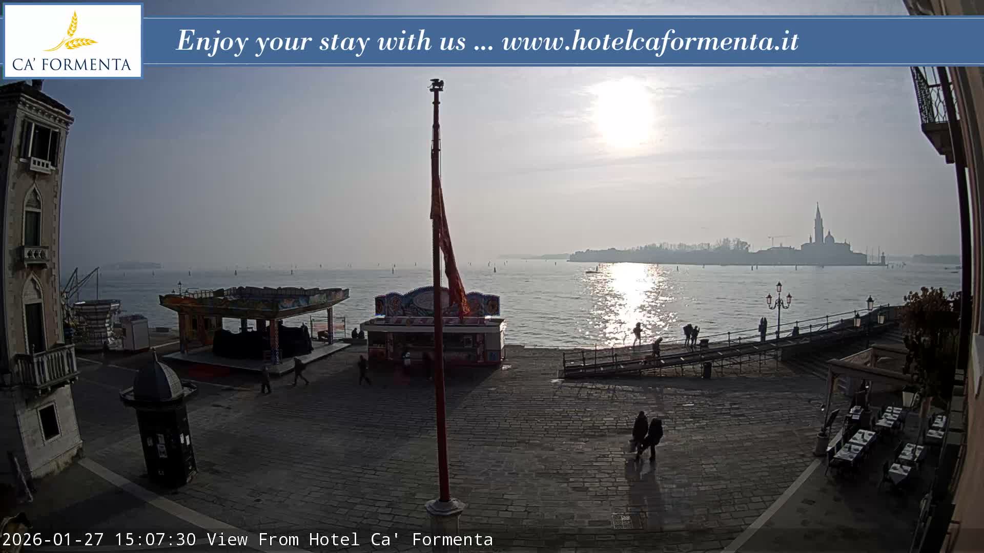 San Marco Basin from Via Garibaldi Live Cam - Venice, Veneto, Italy