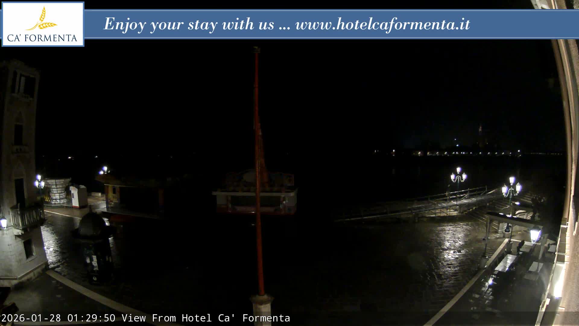 San Marco Basin from Via Garibaldi Live Cam - Venice, Veneto, Italy