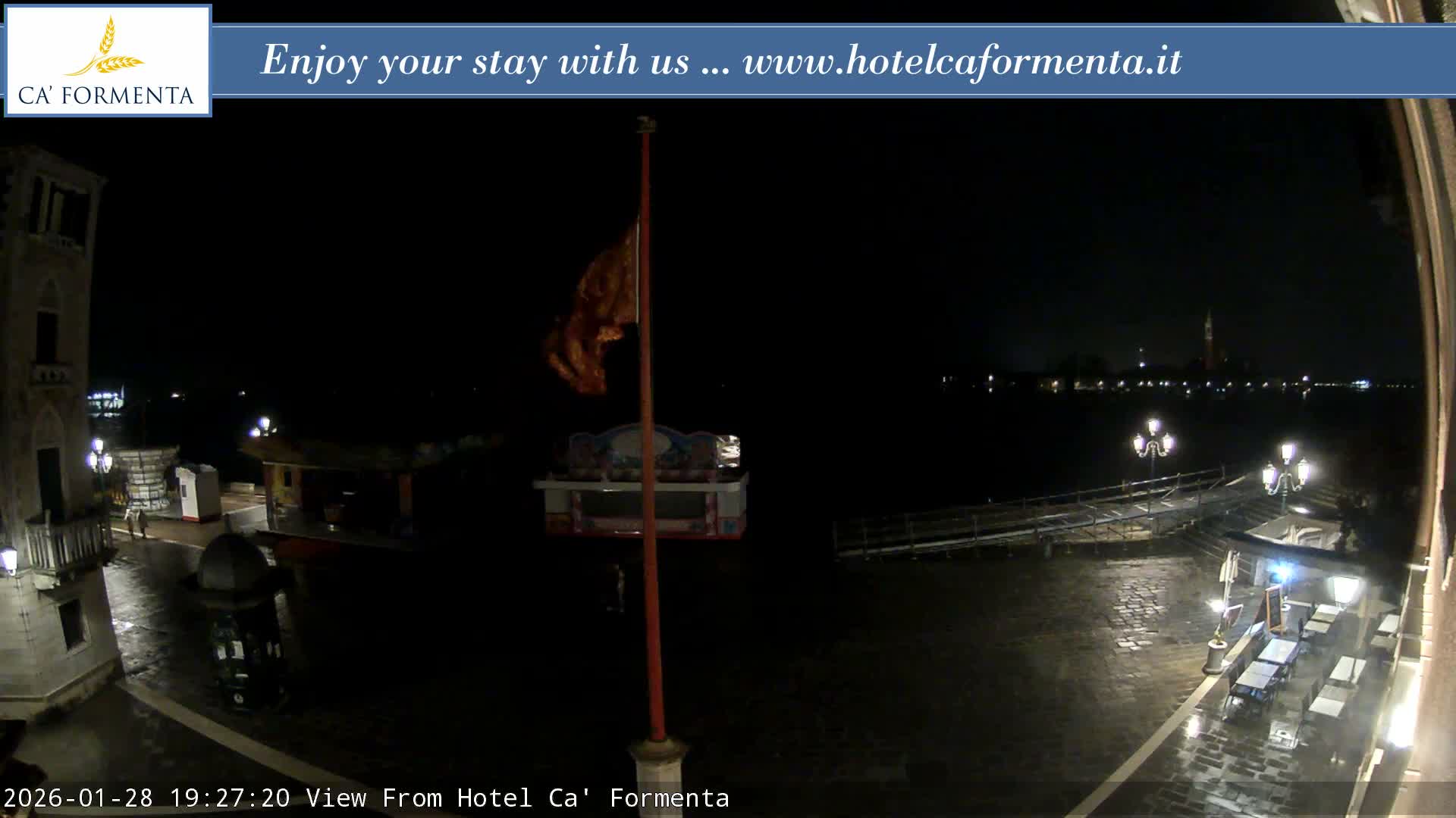 San Marco Basin from Via Garibaldi Live Cam - Venice, Veneto, Italy