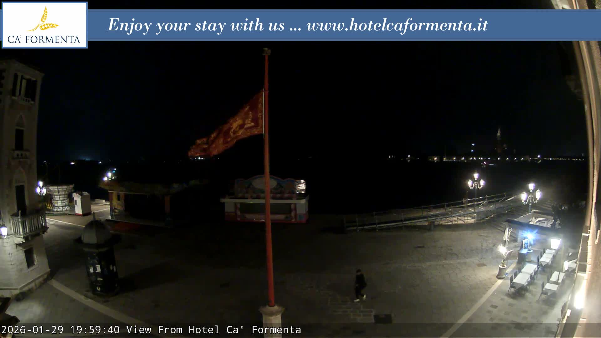 San Marco Basin from Via Garibaldi Live Cam - Venice, Veneto, Italy