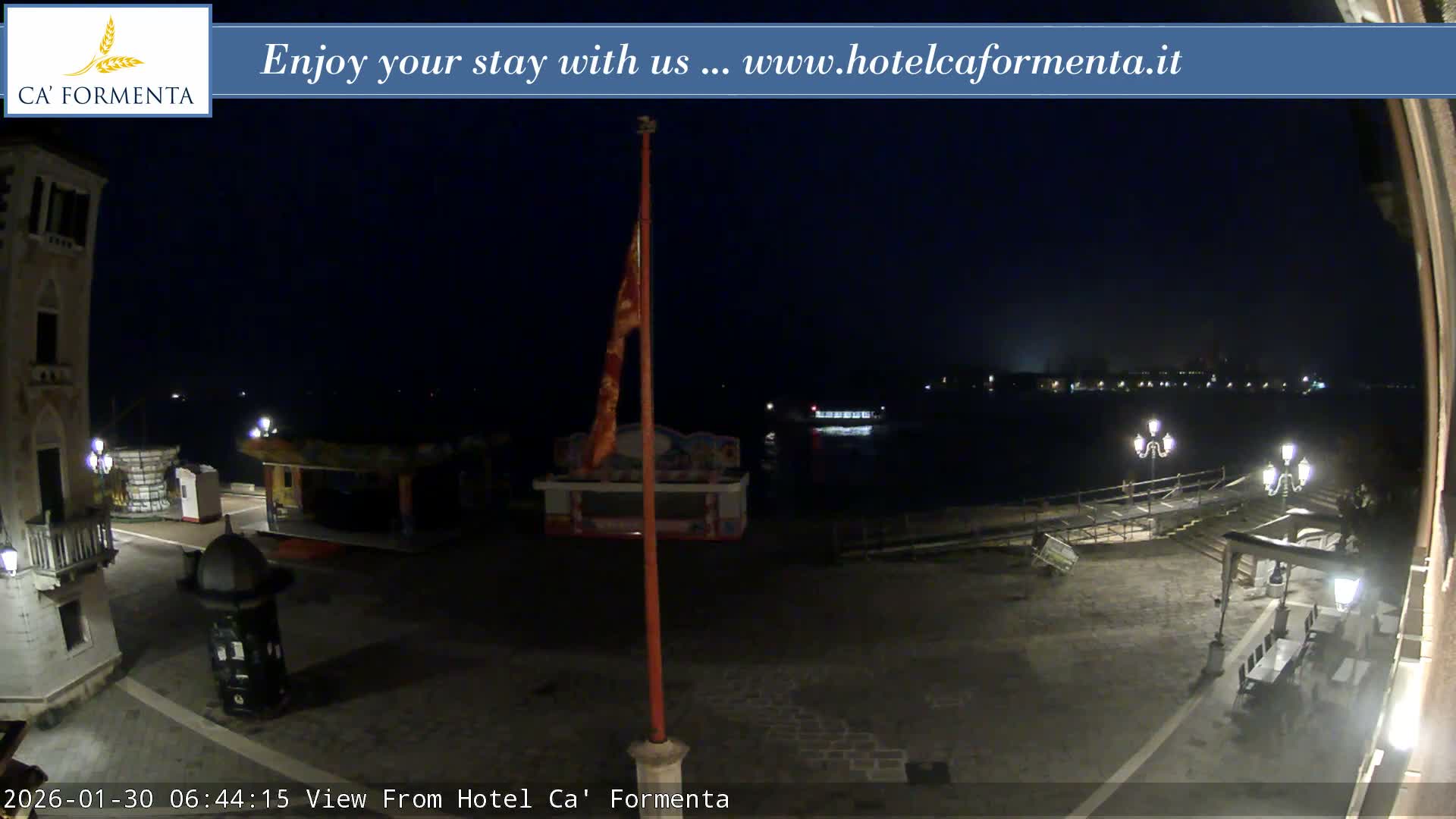 San Marco Basin from Via Garibaldi Live Cam - Venice, Veneto, Italy