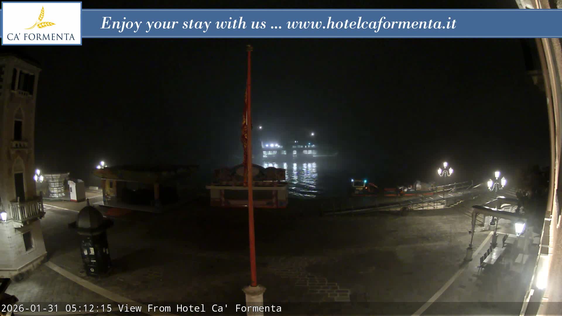 San Marco Basin from Via Garibaldi Live Cam - Venice, Veneto, Italy