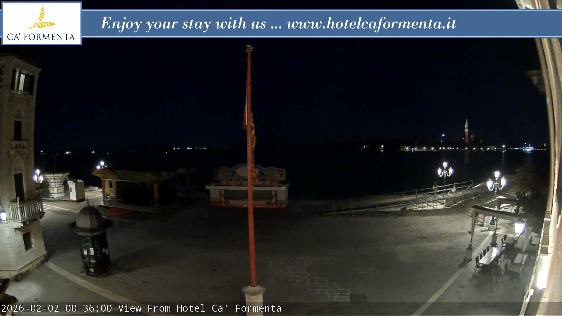 San Marco Basin from Via Garibaldi Live Cam - Venice, Veneto, Italy