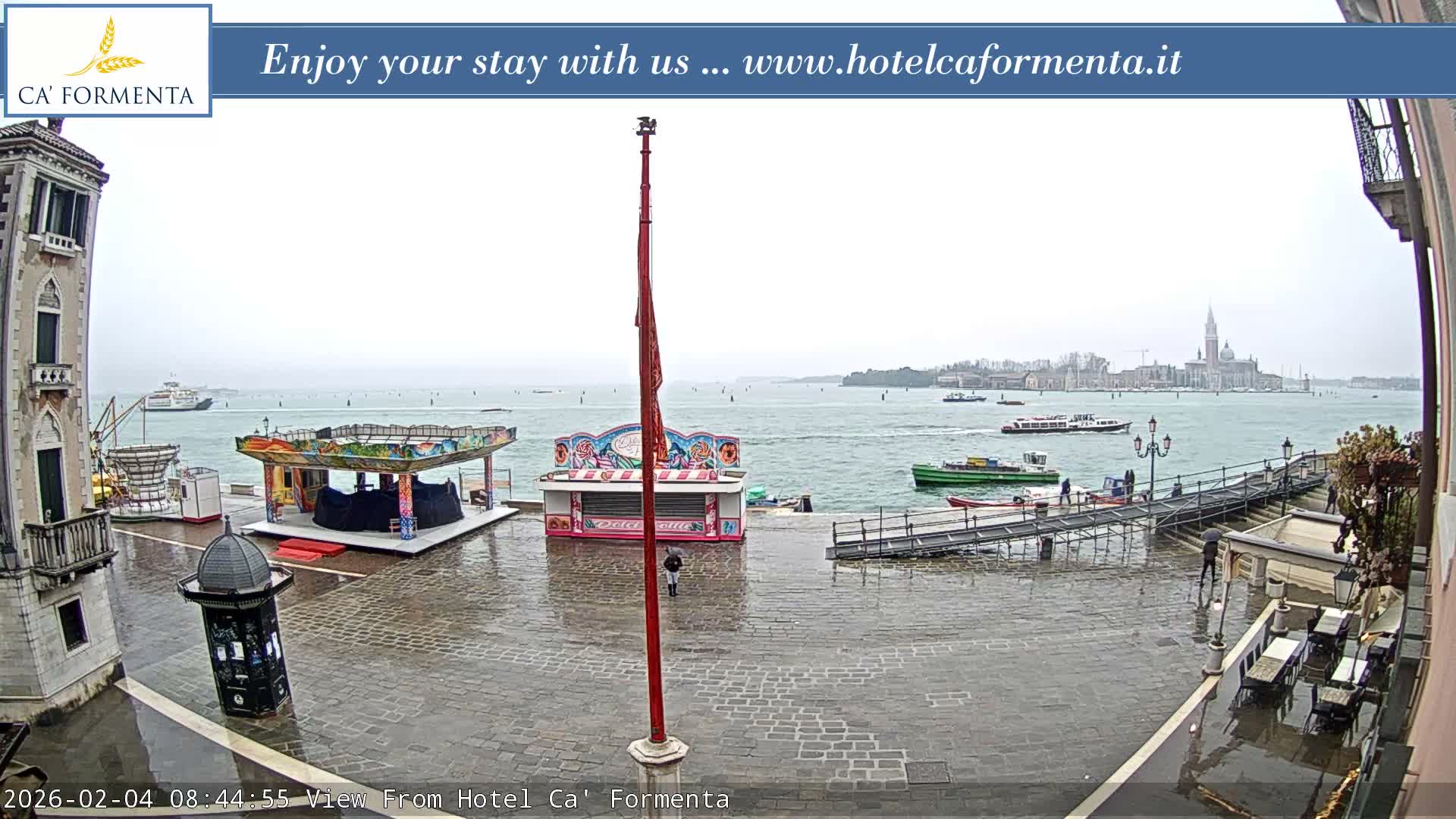 San Marco Basin from Via Garibaldi Live Cam - Venice, Veneto, Italy