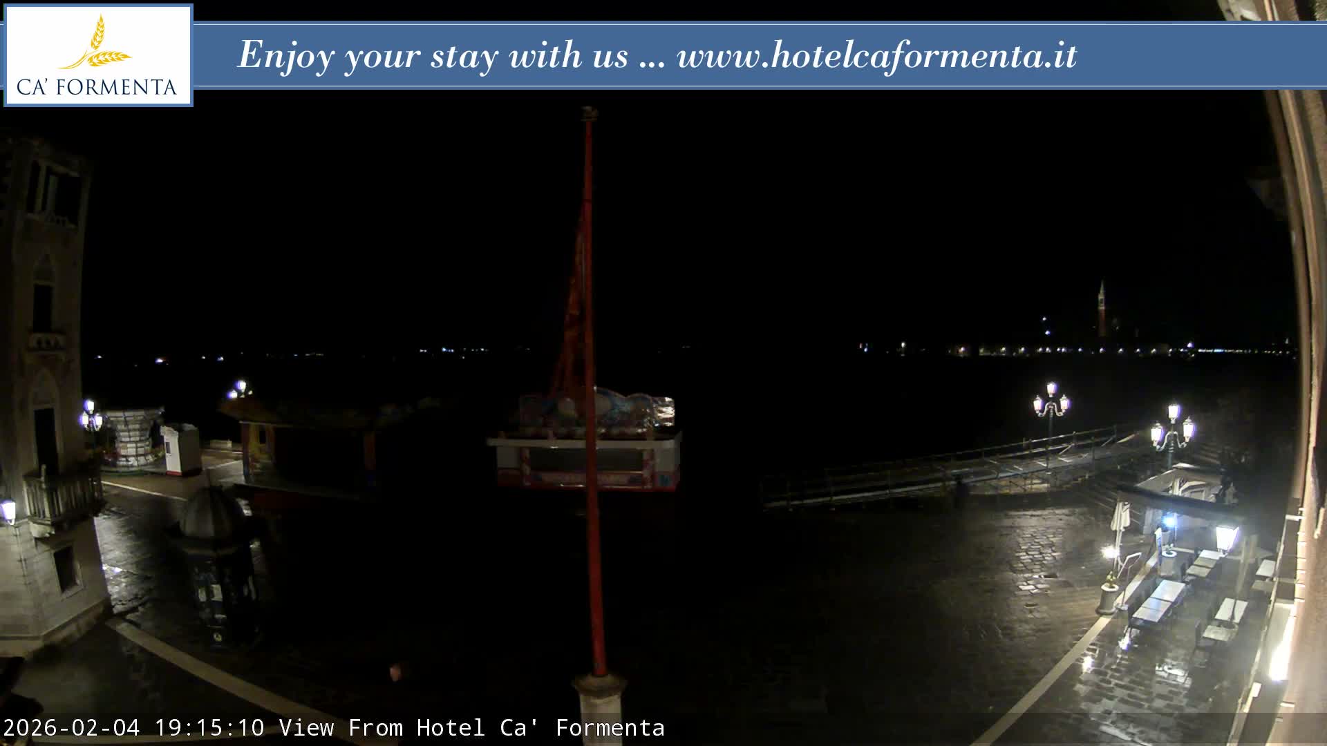 San Marco Basin from Via Garibaldi Live Cam - Venice, Veneto, Italy