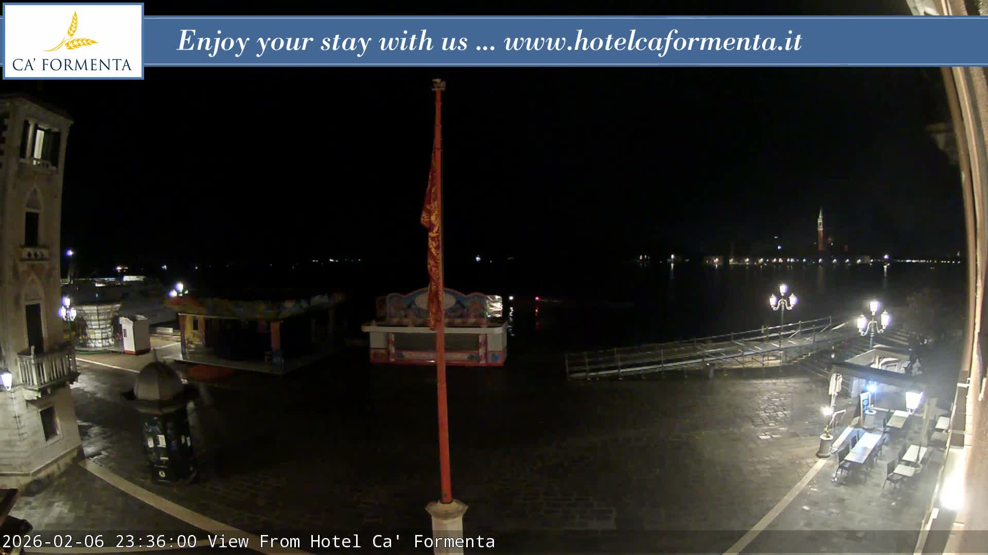 San Marco Basin from Via Garibaldi Live Cam - Venice, Veneto, Italy