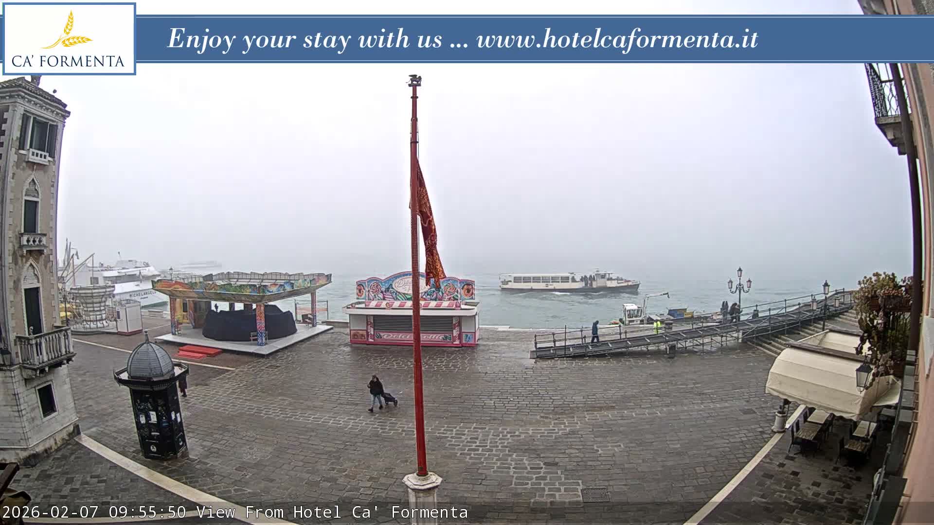 San Marco Basin from Via Garibaldi Live Cam - Venice, Veneto, Italy
