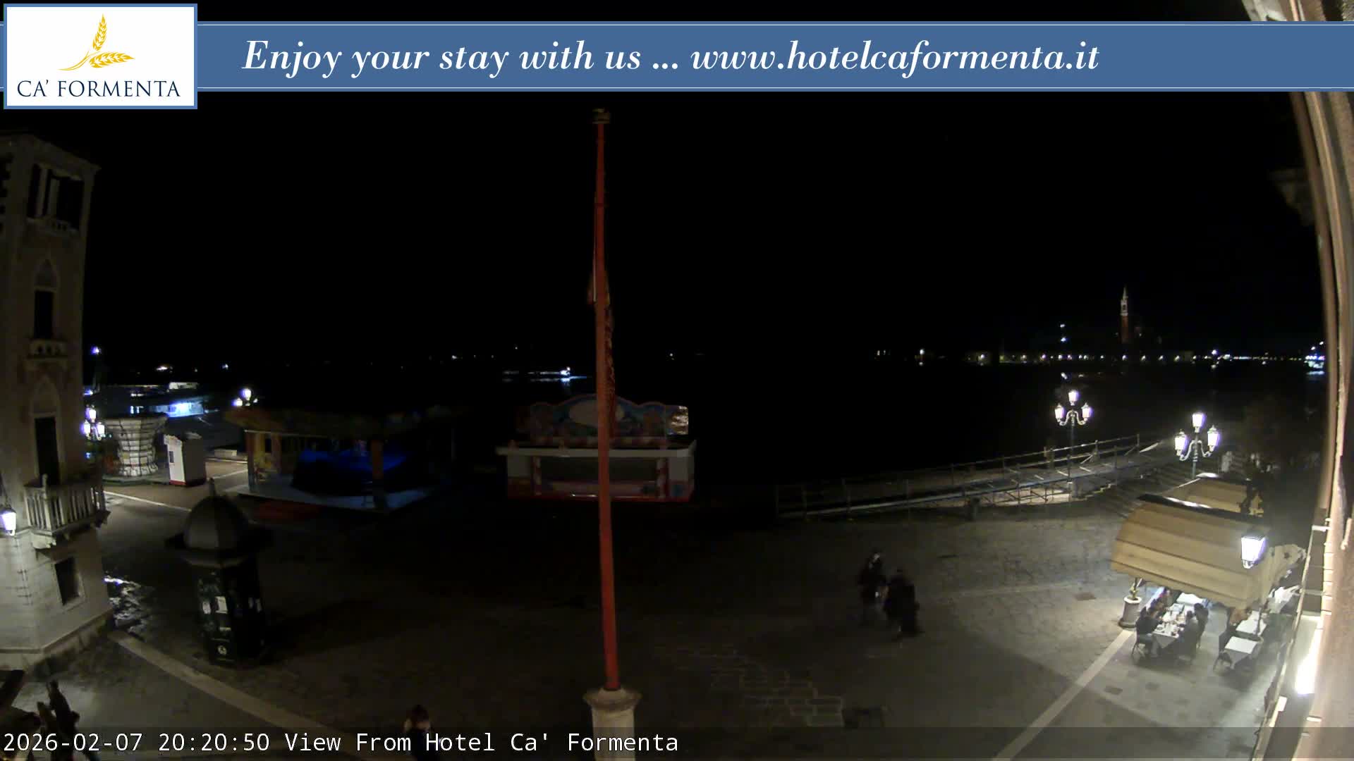 San Marco Basin from Via Garibaldi Live Cam - Venice, Veneto, Italy