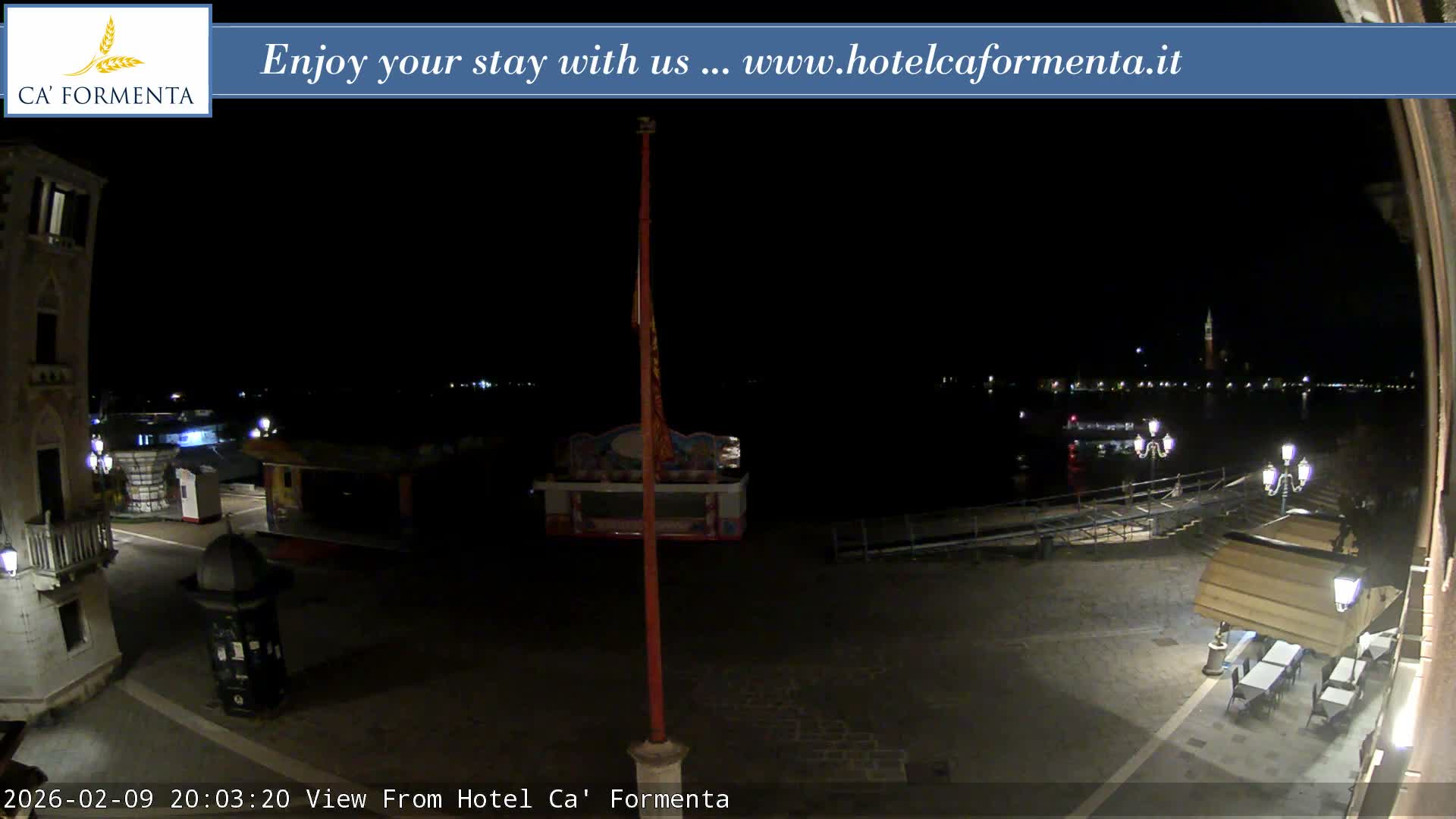 San Marco Basin from Via Garibaldi Live Cam - Venice, Veneto, Italy