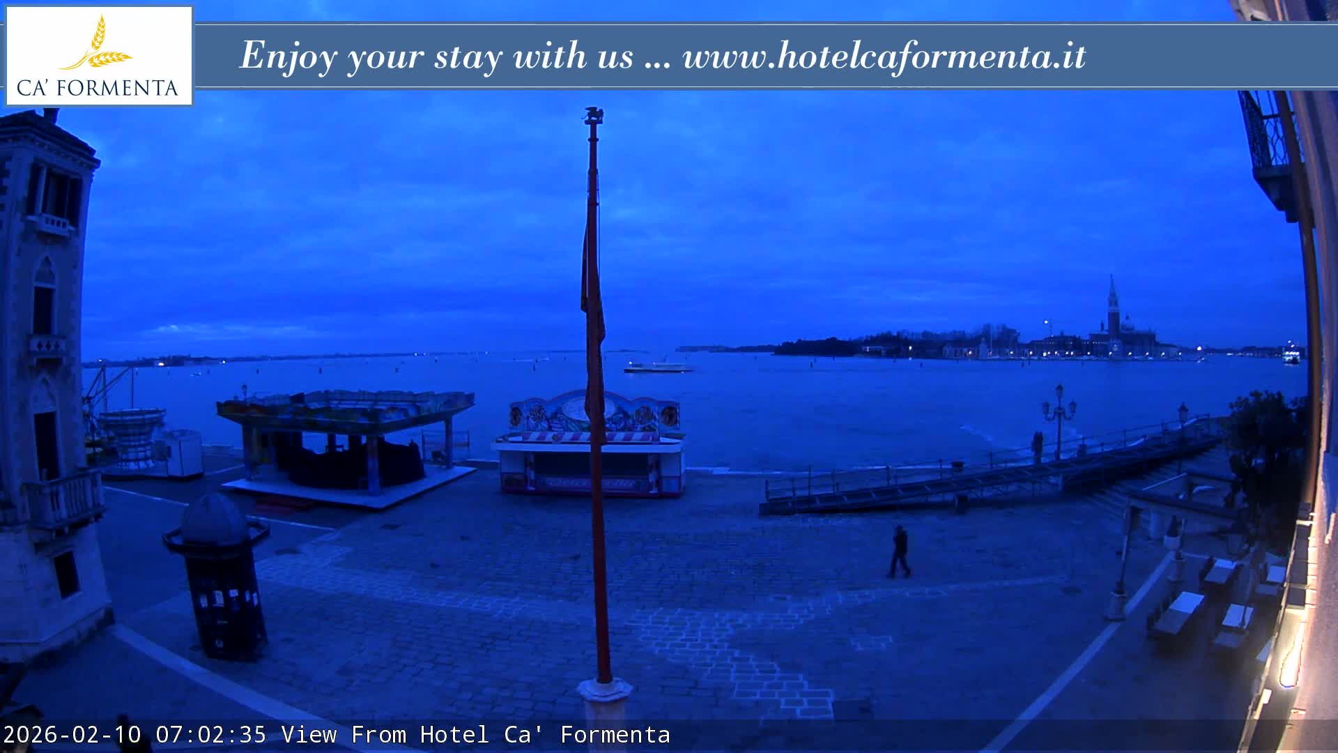 San Marco Basin from Via Garibaldi Live Cam - Venice, Veneto, Italy