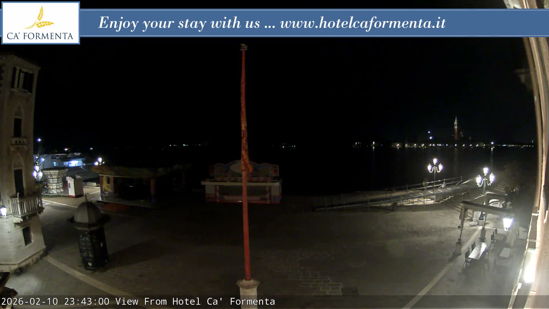 San Marco Basin from Via Garibaldi Live Cam - Venice, Veneto, Italy