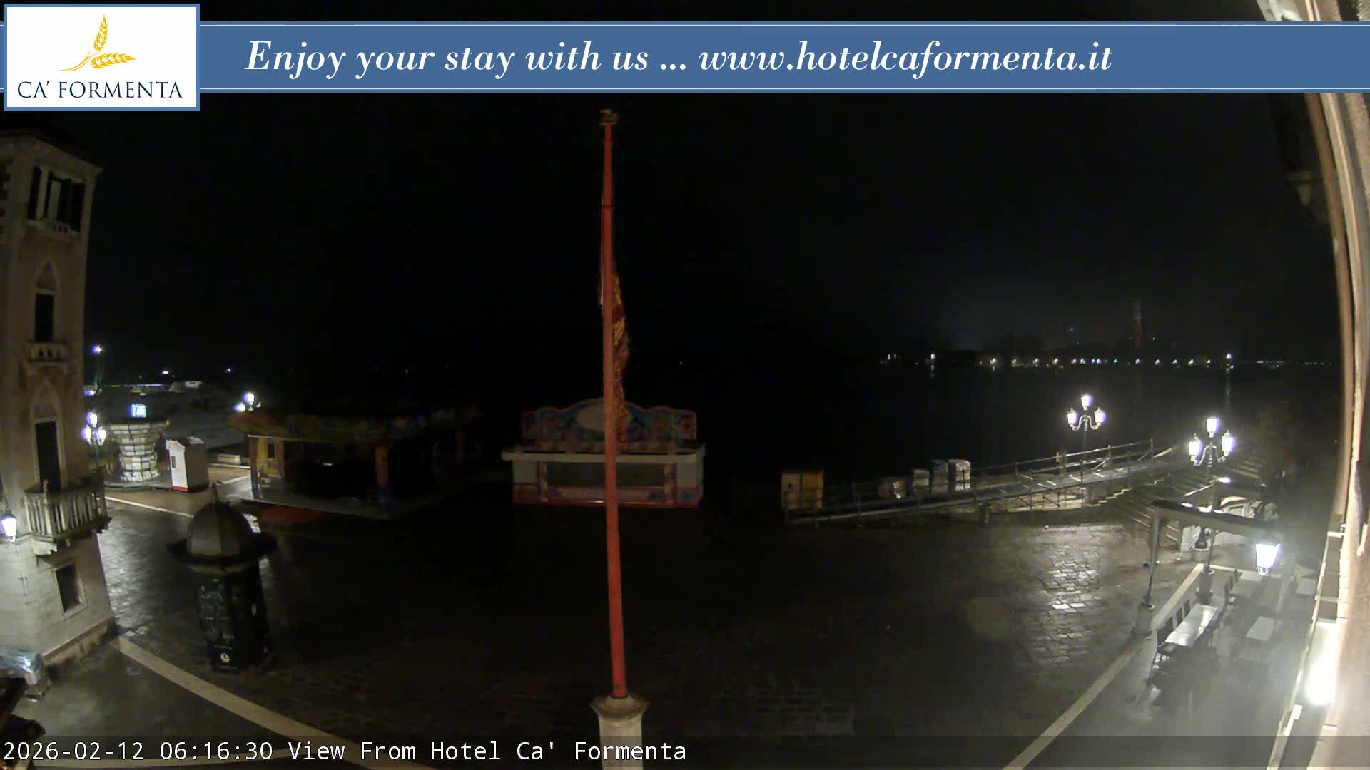 San Marco Basin from Via Garibaldi Live Cam - Venice, Veneto, Italy
