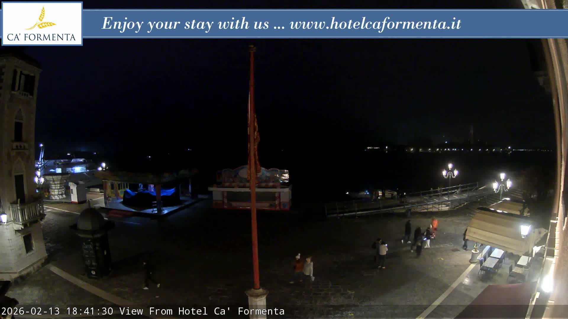 San Marco Basin from Via Garibaldi Live Cam - Venice, Veneto, Italy