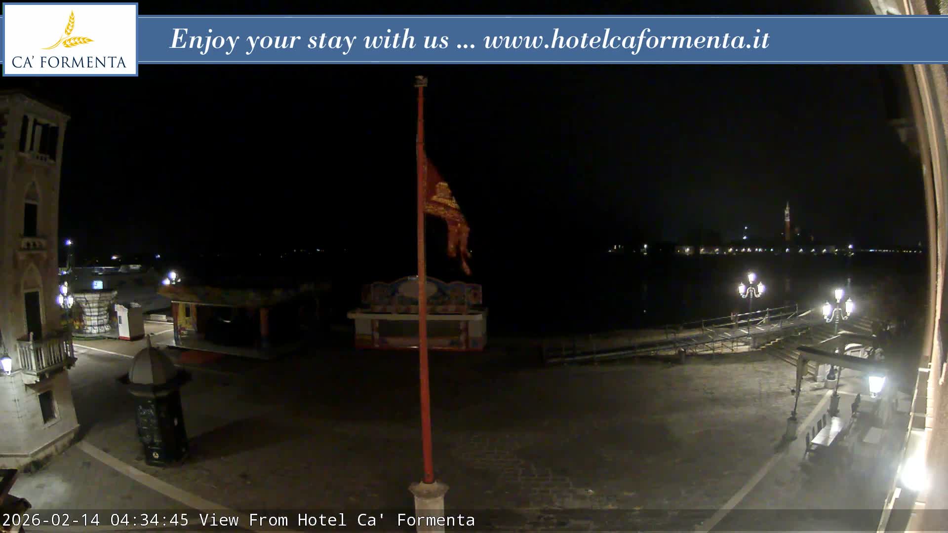 San Marco Basin from Via Garibaldi Live Cam - Venice, Veneto, Italy