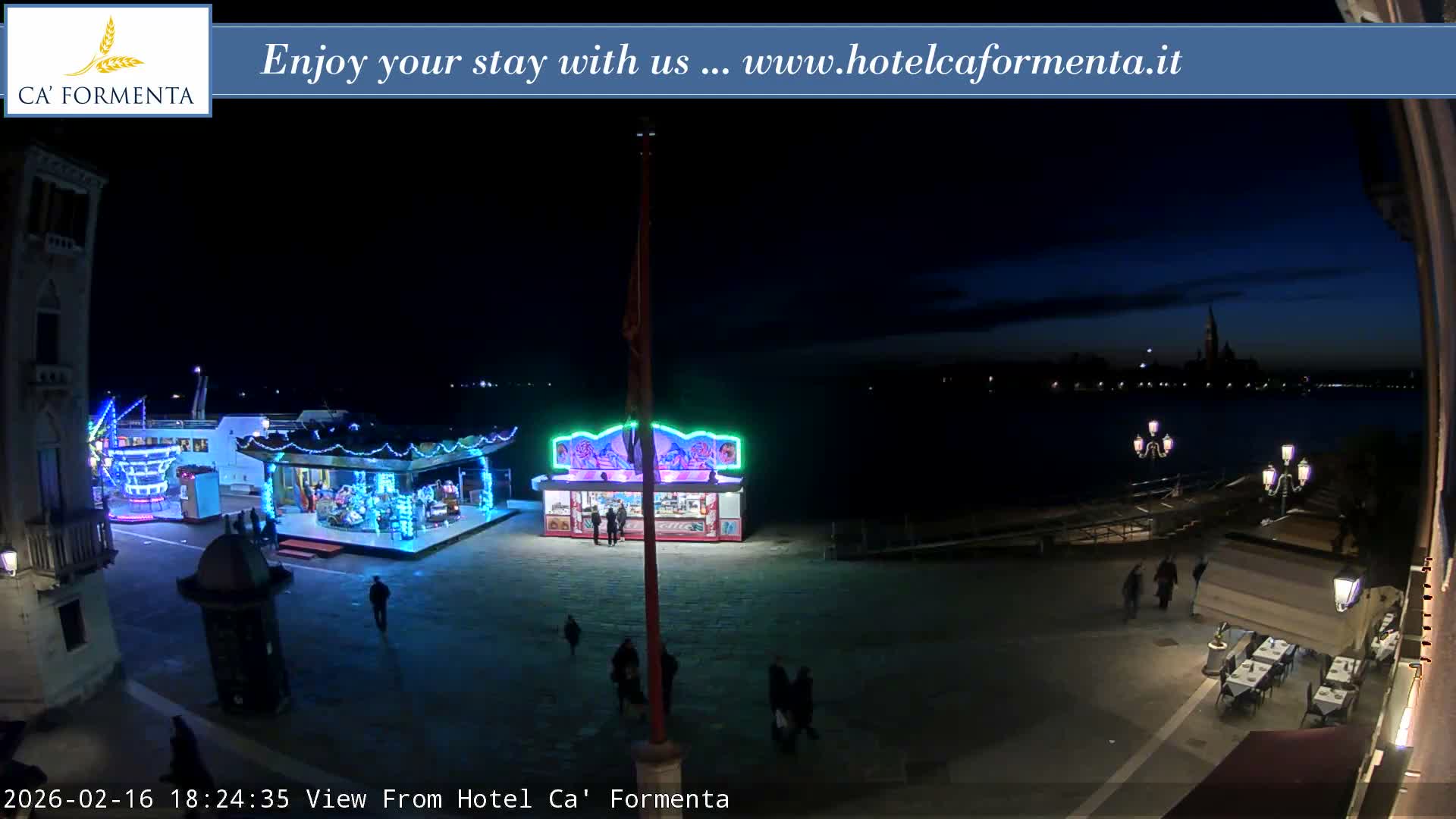 San Marco Basin from Via Garibaldi Live Cam - Venice, Veneto, Italy