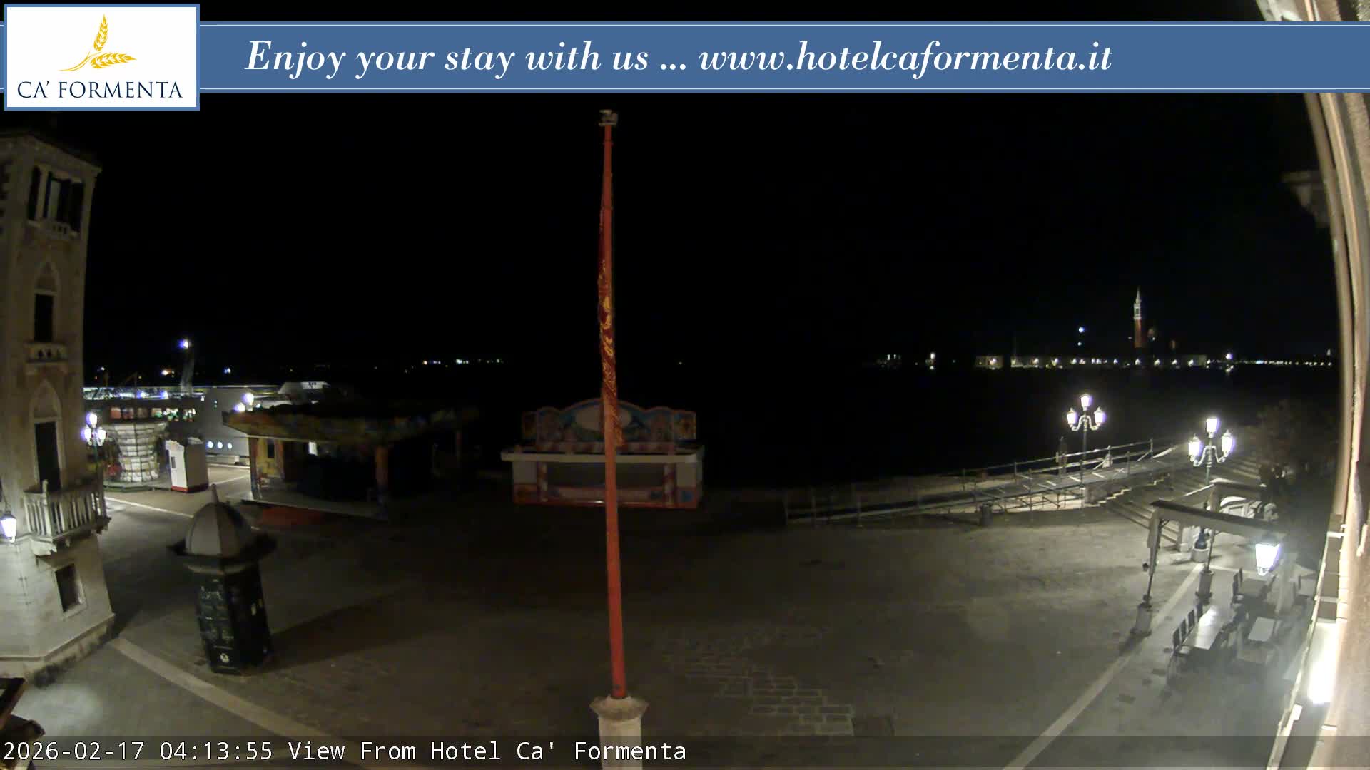San Marco Basin from Via Garibaldi Live Cam - Venice, Veneto, Italy