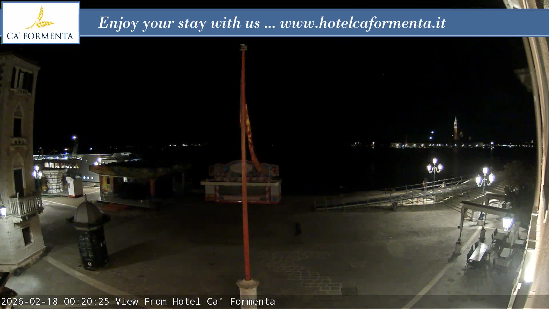 San Marco Basin from Via Garibaldi Live Cam - Venice, Veneto, Italy