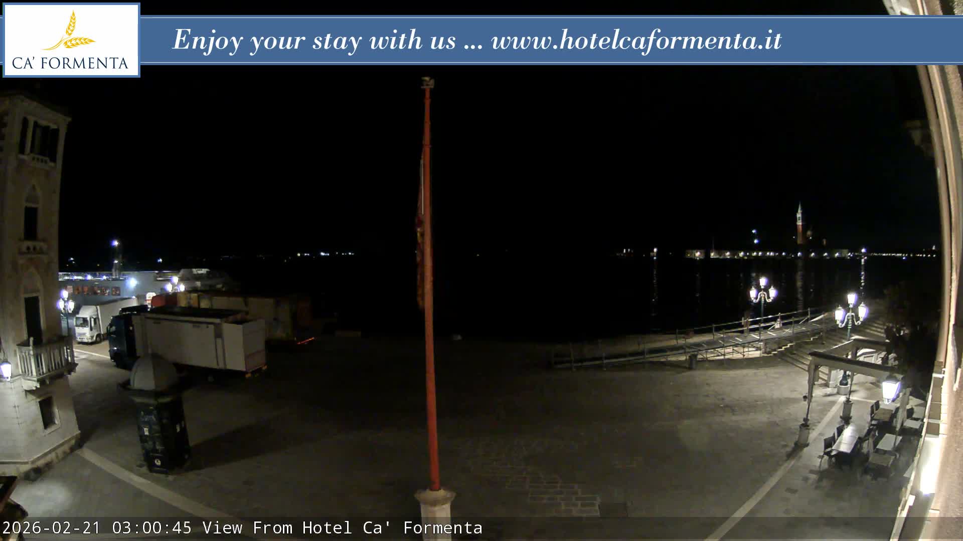 San Marco Basin from Via Garibaldi Live Cam - Venice, Veneto, Italy