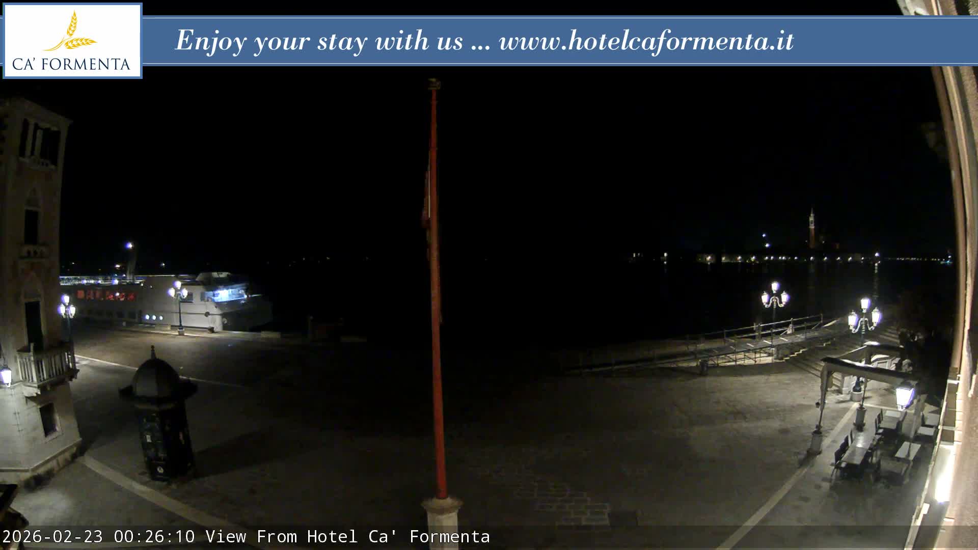 San Marco Basin from Via Garibaldi Live Cam - Venice, Veneto, Italy