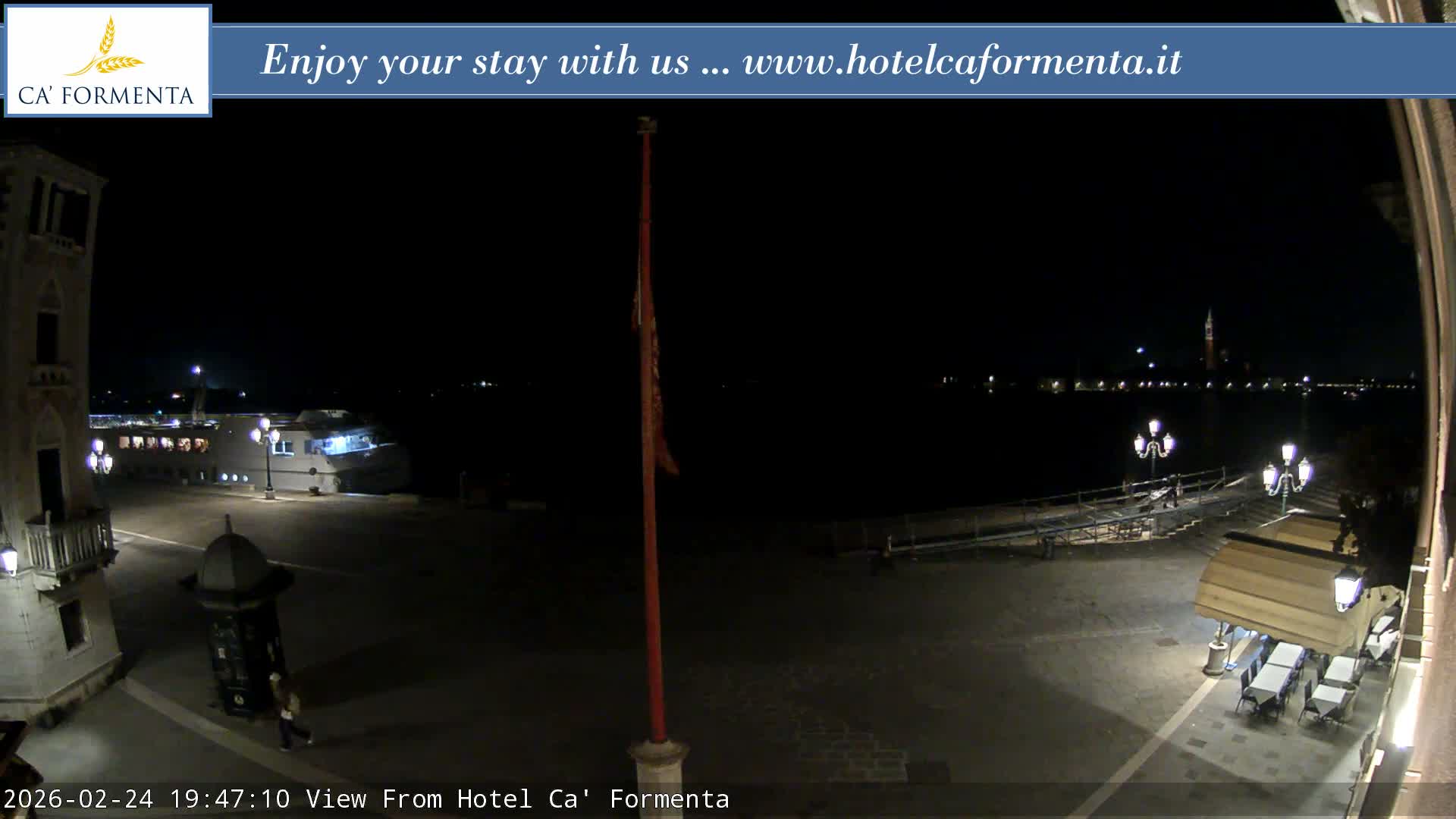 San Marco Basin from Via Garibaldi Live Cam - Venice, Veneto, Italy