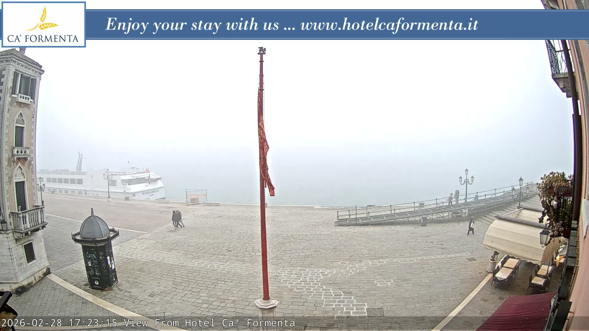 San Marco Basin from Via Garibaldi Live Cam - Venice, Veneto, Italy