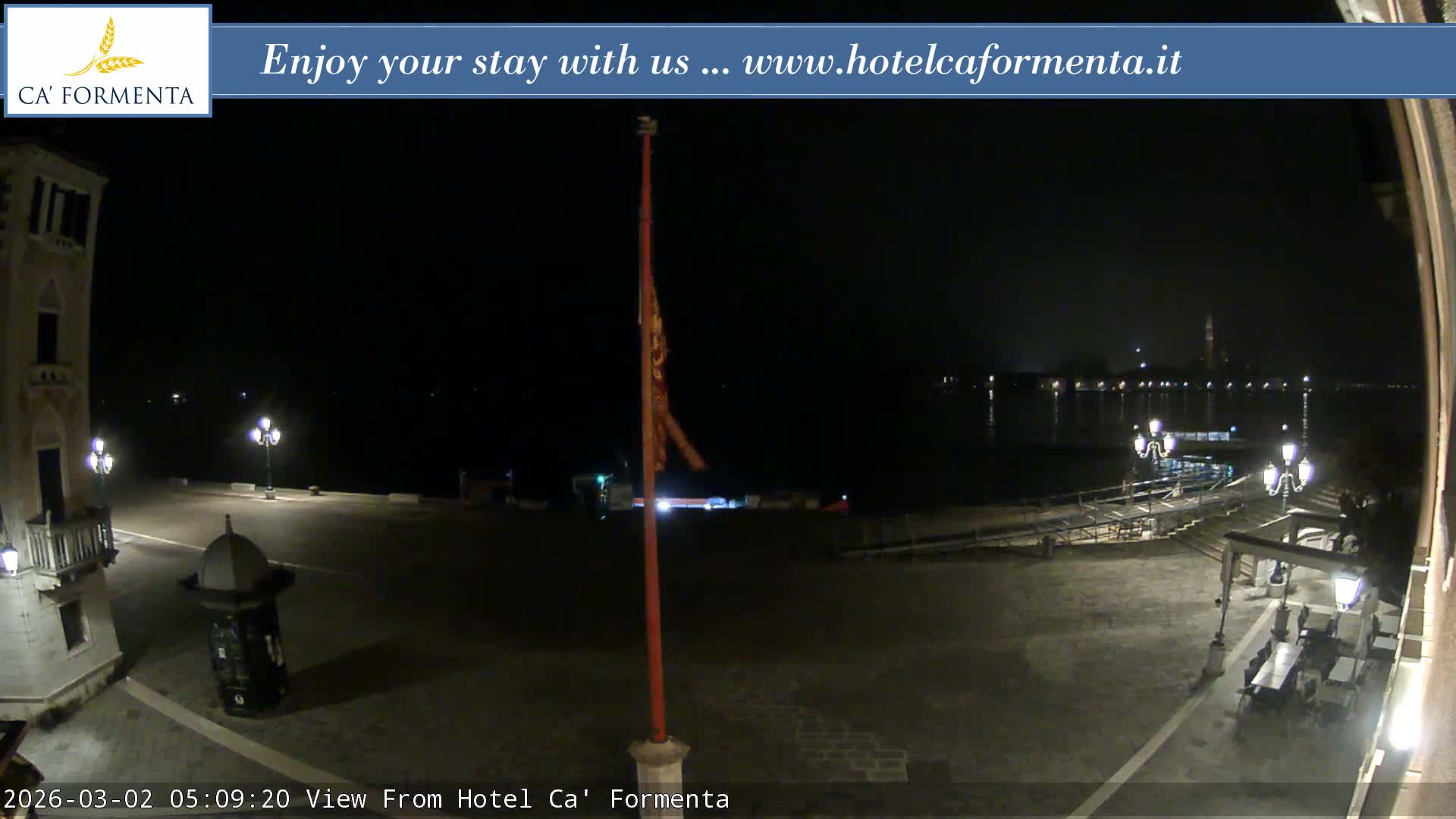 San Marco Basin from Via Garibaldi Live Cam - Venice, Veneto, Italy