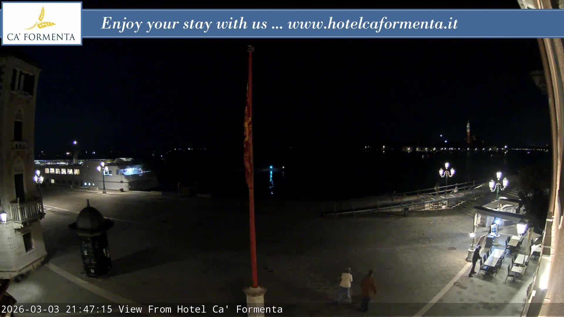 San Marco Basin from Via Garibaldi Live Cam - Venice, Veneto, Italy