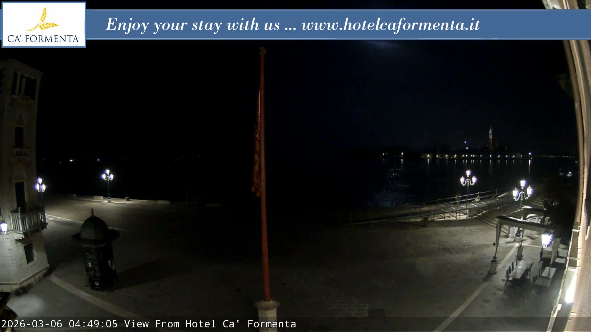 San Marco Basin from Via Garibaldi Live Cam - Venice, Veneto, Italy