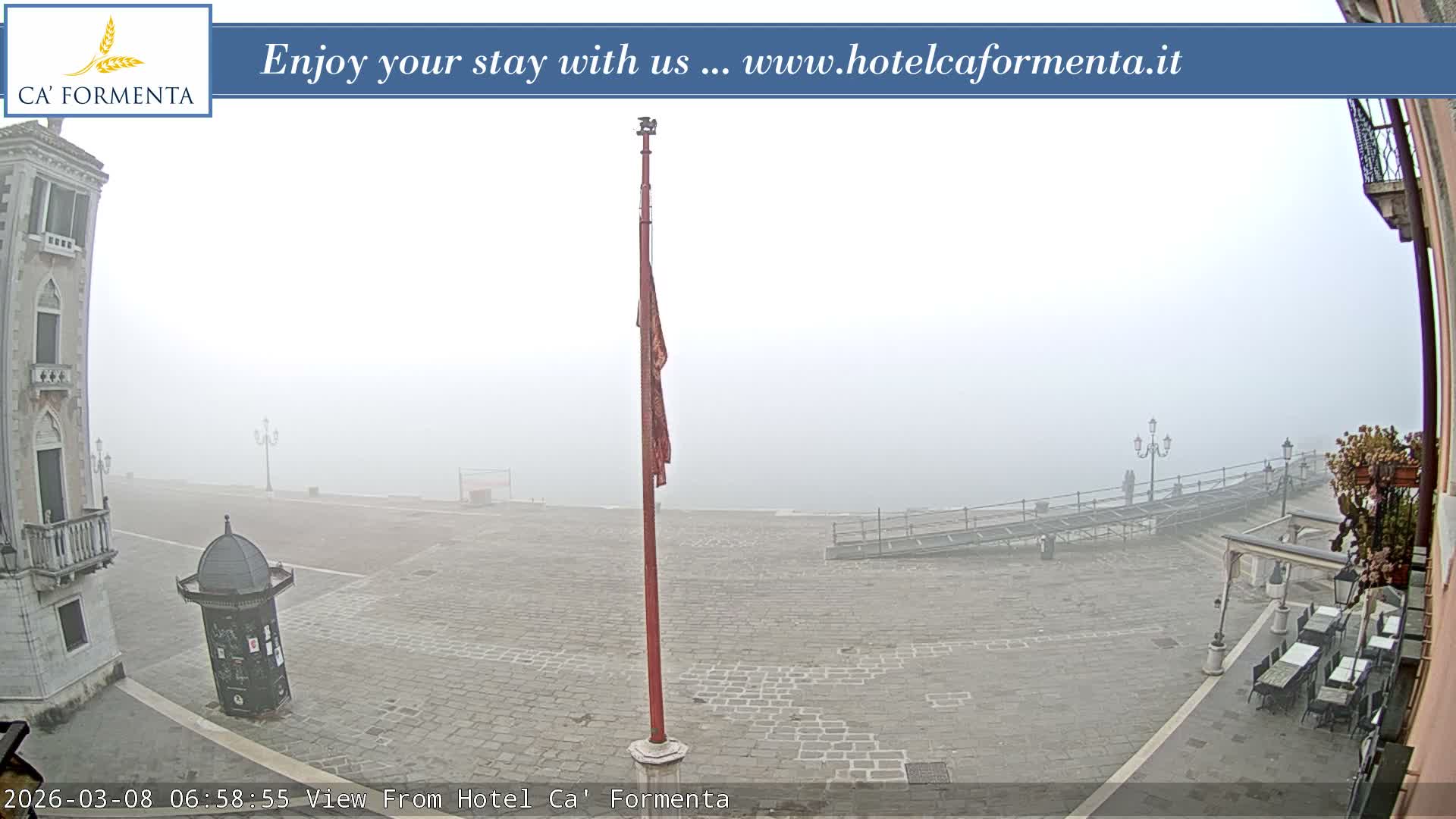 San Marco Basin from Via Garibaldi Live Cam - Venice, Veneto, Italy