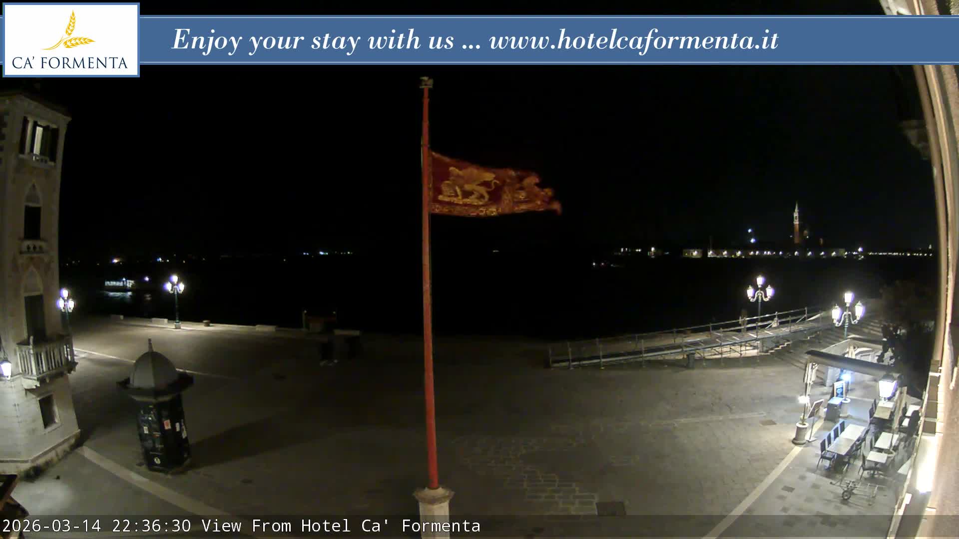San Marco Basin from Via Garibaldi Live Cam - Venice, Veneto, Italy