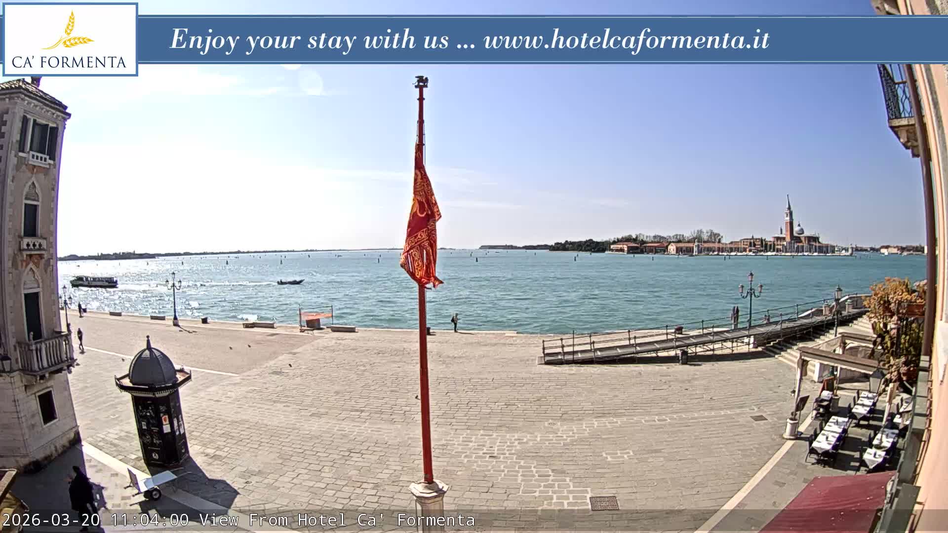 San Marco Basin from Via Garibaldi Live Cam - Venice, Veneto, Italy
