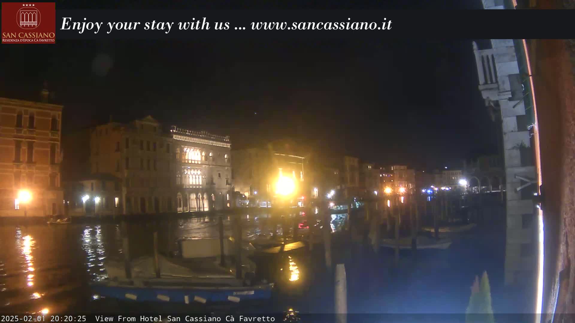 View of Grand Canal, Venice Live Cam - Veneto, Italy