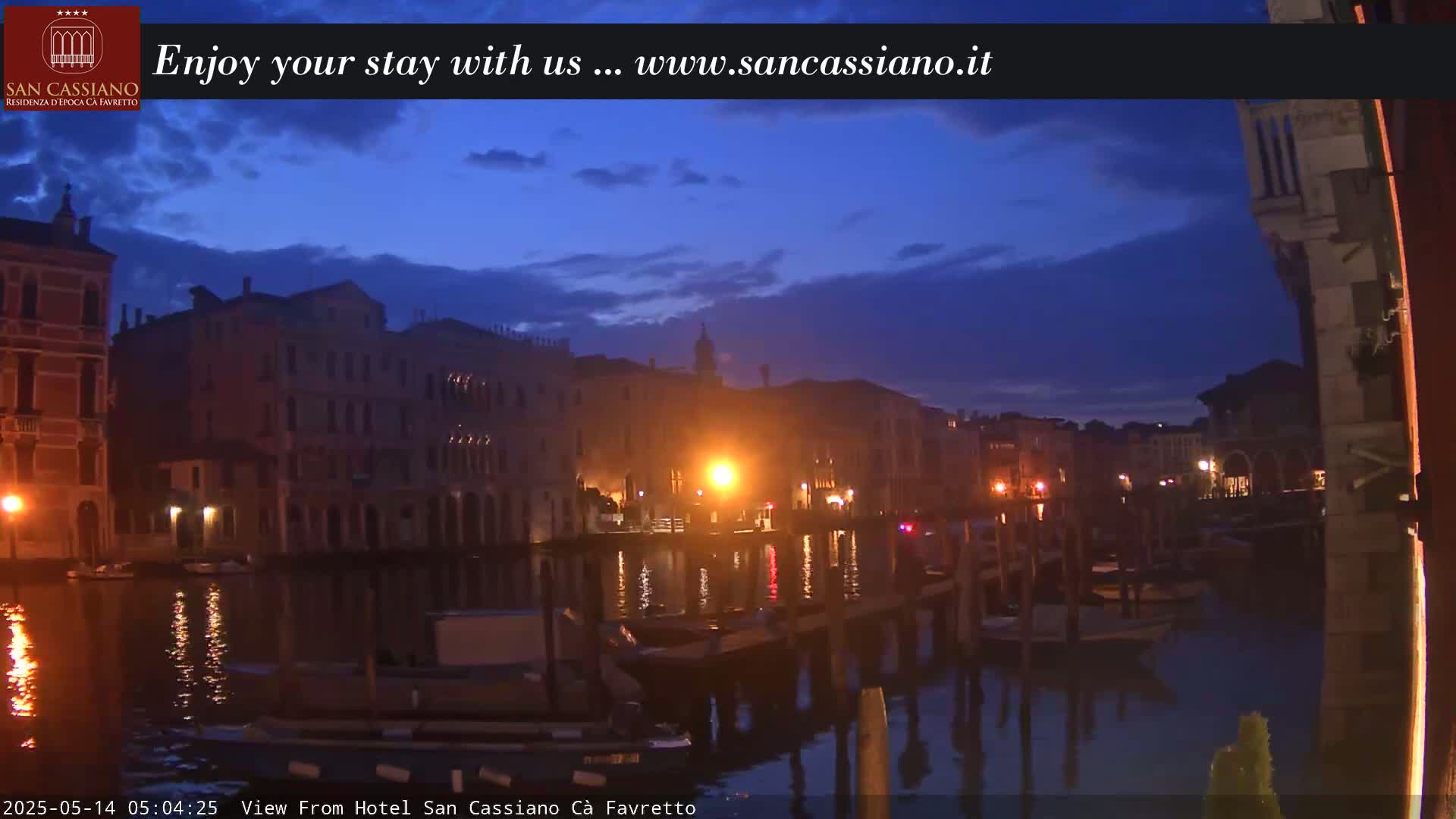 View of Grand Canal, Venice Live Cam - Veneto, Italy